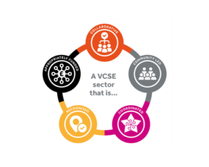 A VCSE Sector that is collaborative, community-led, coordinated, recognised, appropriately funded